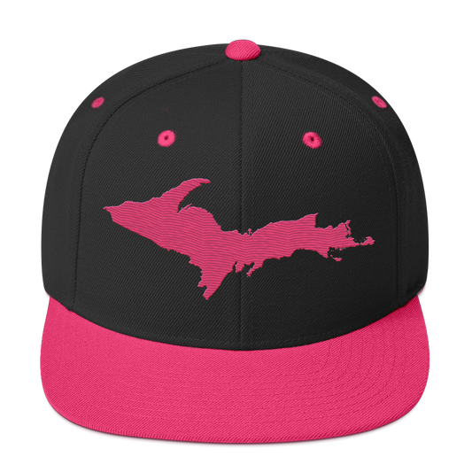 Upper Peninsula Vintage Snapback | Neon Pink