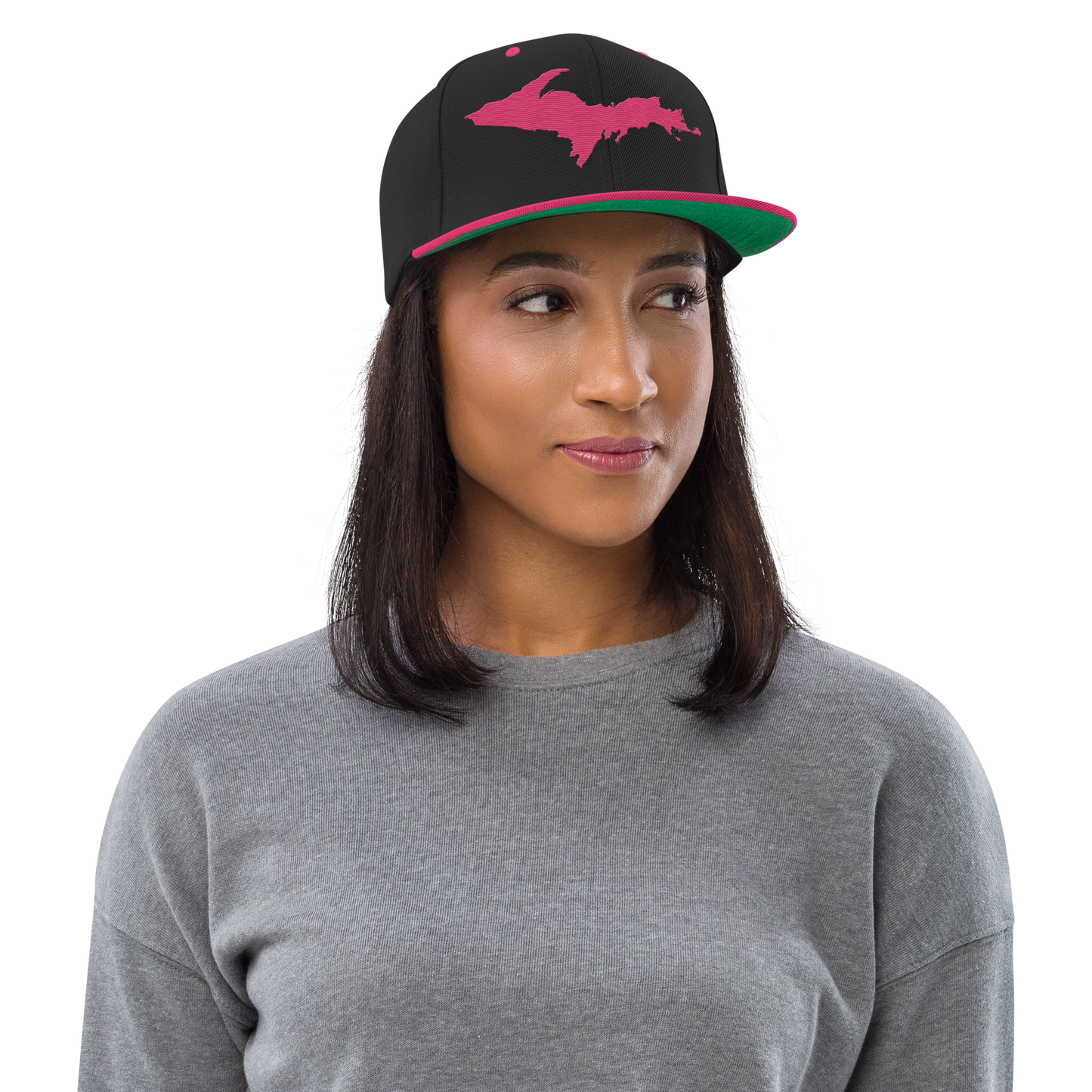 Upper Peninsula Vintage Snapback | Neon Pink