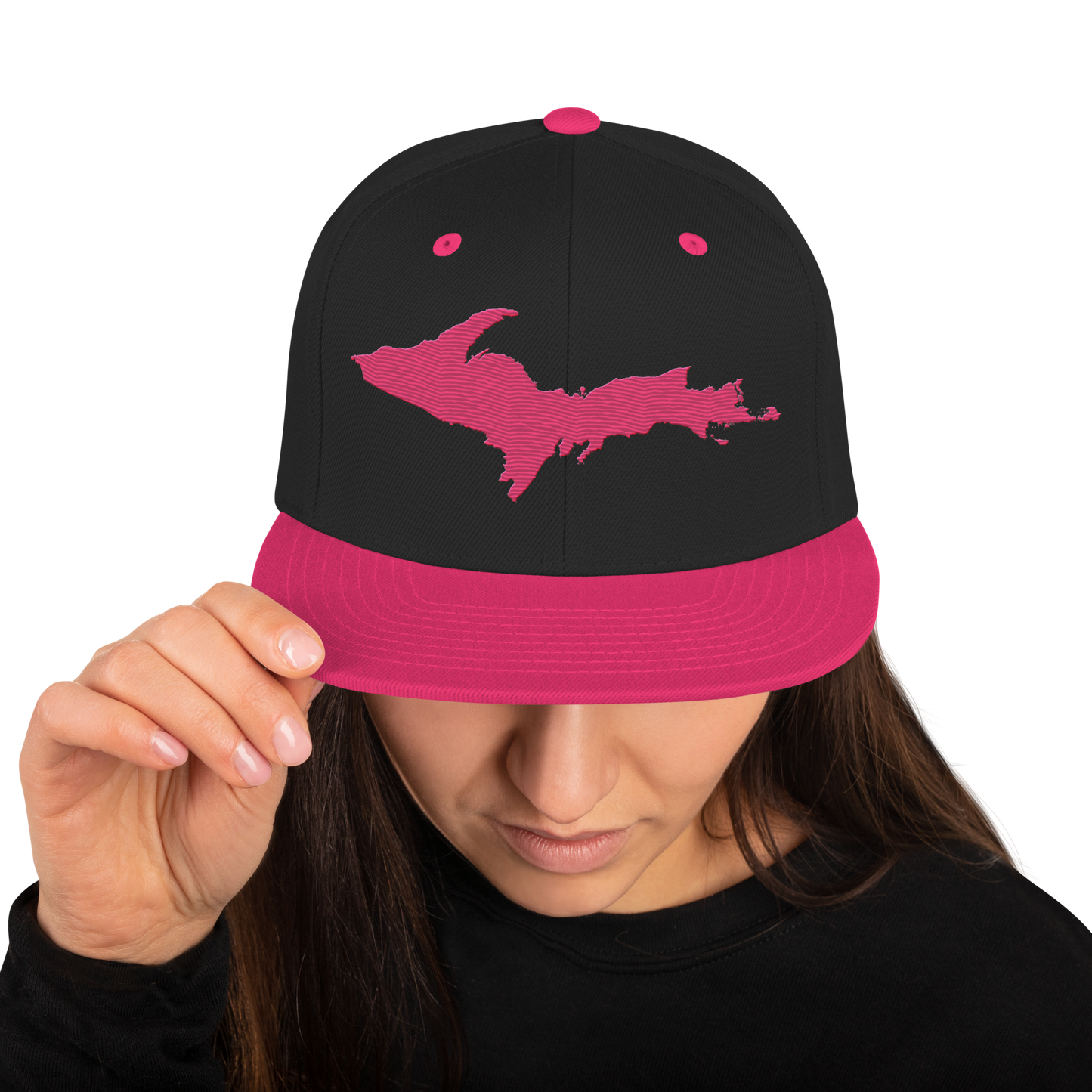 Upper Peninsula Vintage Snapback | Neon Pink