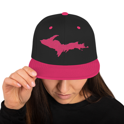 Upper Peninsula Vintage Snapback | Neon Pink