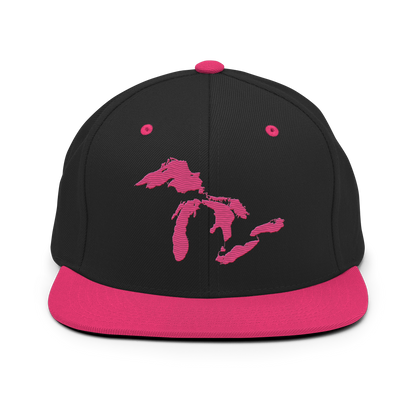 Great Lakes Vintage Snapback | Neon Pink