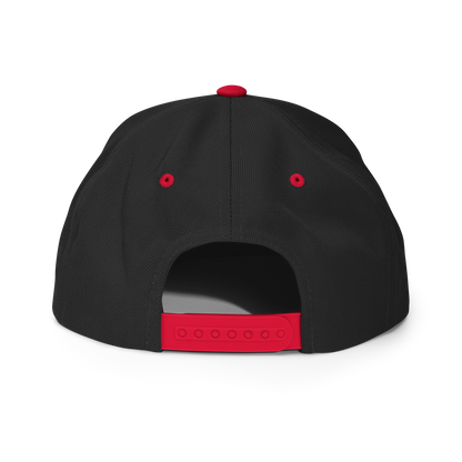 Detroit 'Old English D' Vintage Snapback | Red