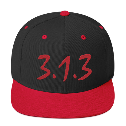 Detroit '313 Vintage Snapback (Red Compton Font)