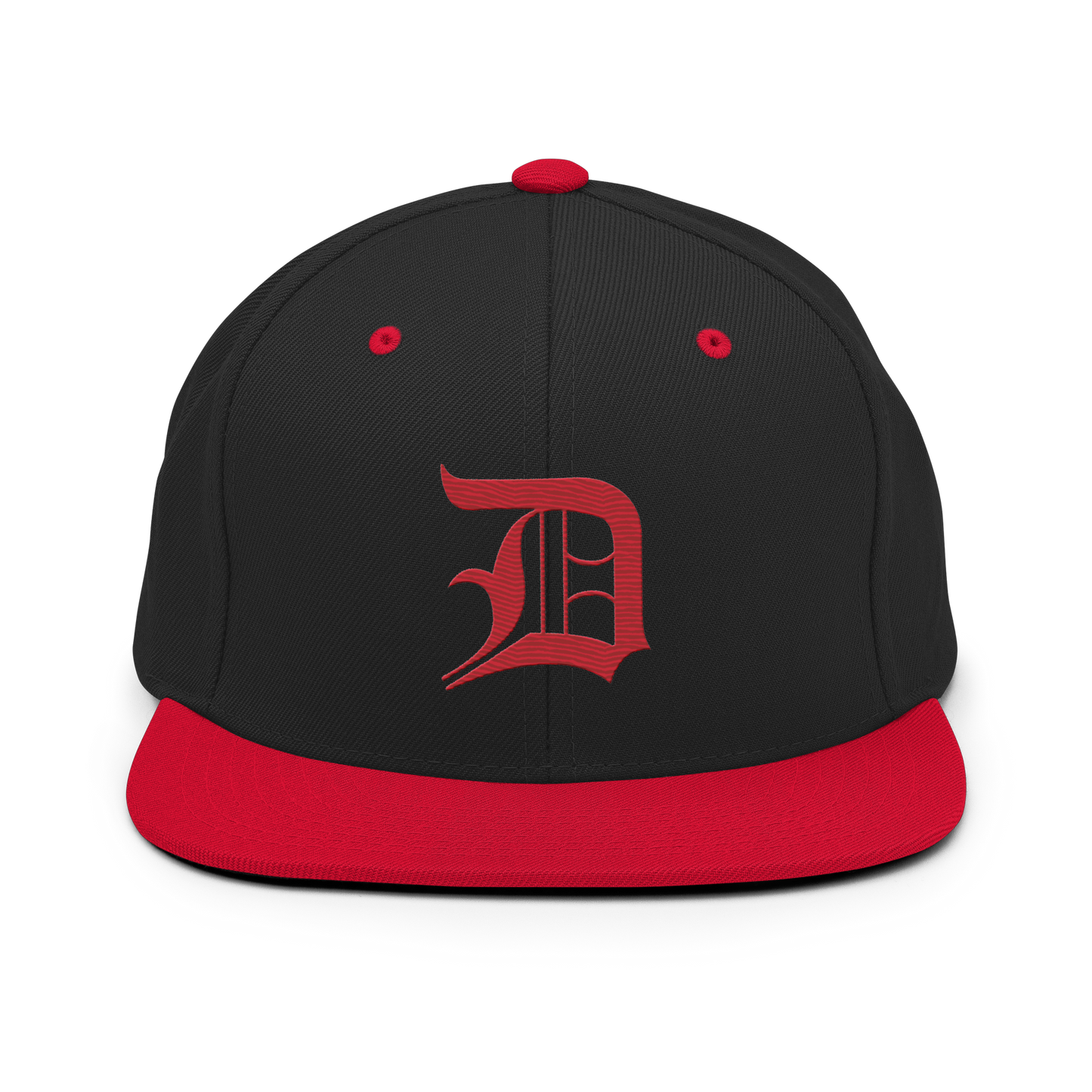 Detroit 'Old English D' Vintage Snapback | Red