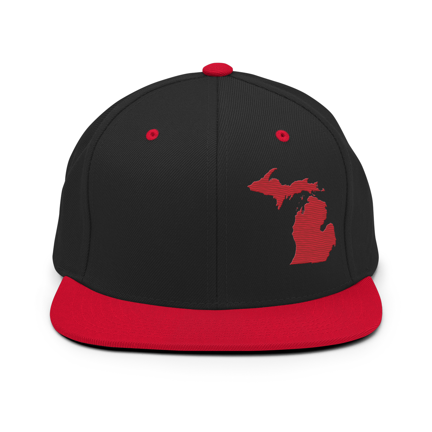 Michigan Vintage Snapback | Red Outline