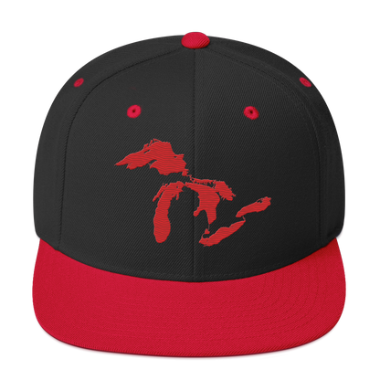 Great Lakes Vintage Snapback | Red