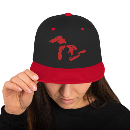 Great Lakes Vintage Snapback | Red