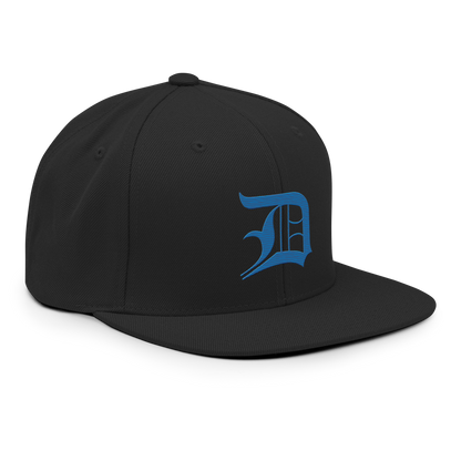 Detroit 'Old English D' Vintage Snapback (Azure)