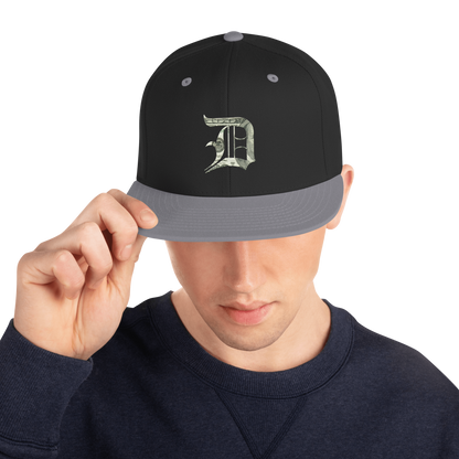 Detroit 'Old English D' Vintage Snapback (Benjamins Edition)