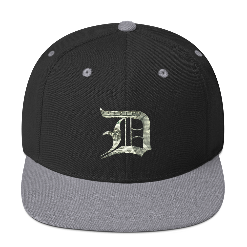 Detroit 'Old English D' Vintage Snapback (Benjamins Edition)