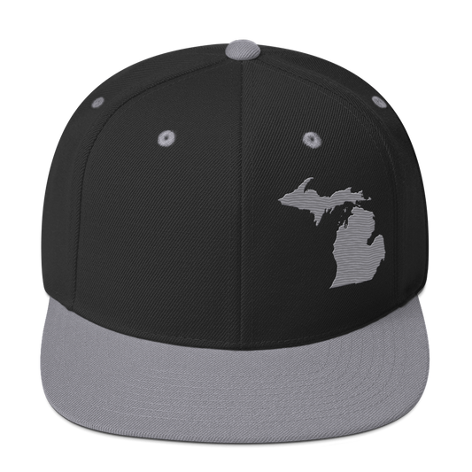 Michigan Vintage Snapback | Silver Outline