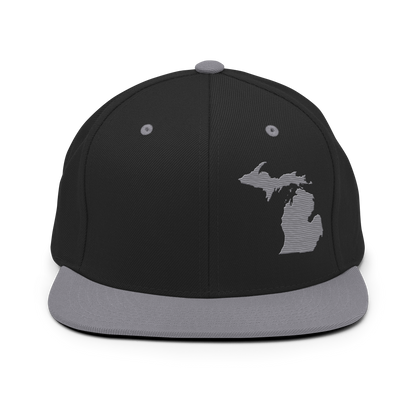 Michigan Vintage Snapback | Silver Outline