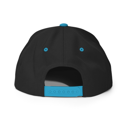 Michigan Vintage Snapback | Teal Outline