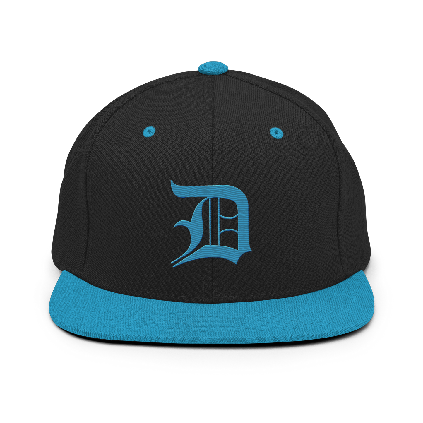 Detroit 'Old English D' Vintage Snapback | Aqua