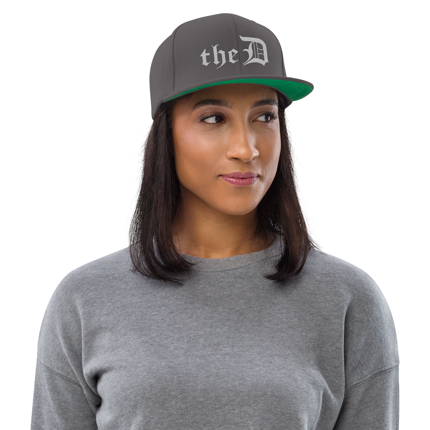 Detroit 'The D' Vintage Snapback | Platinum