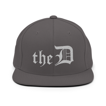 Detroit 'The D' Vintage Snapback | Platinum