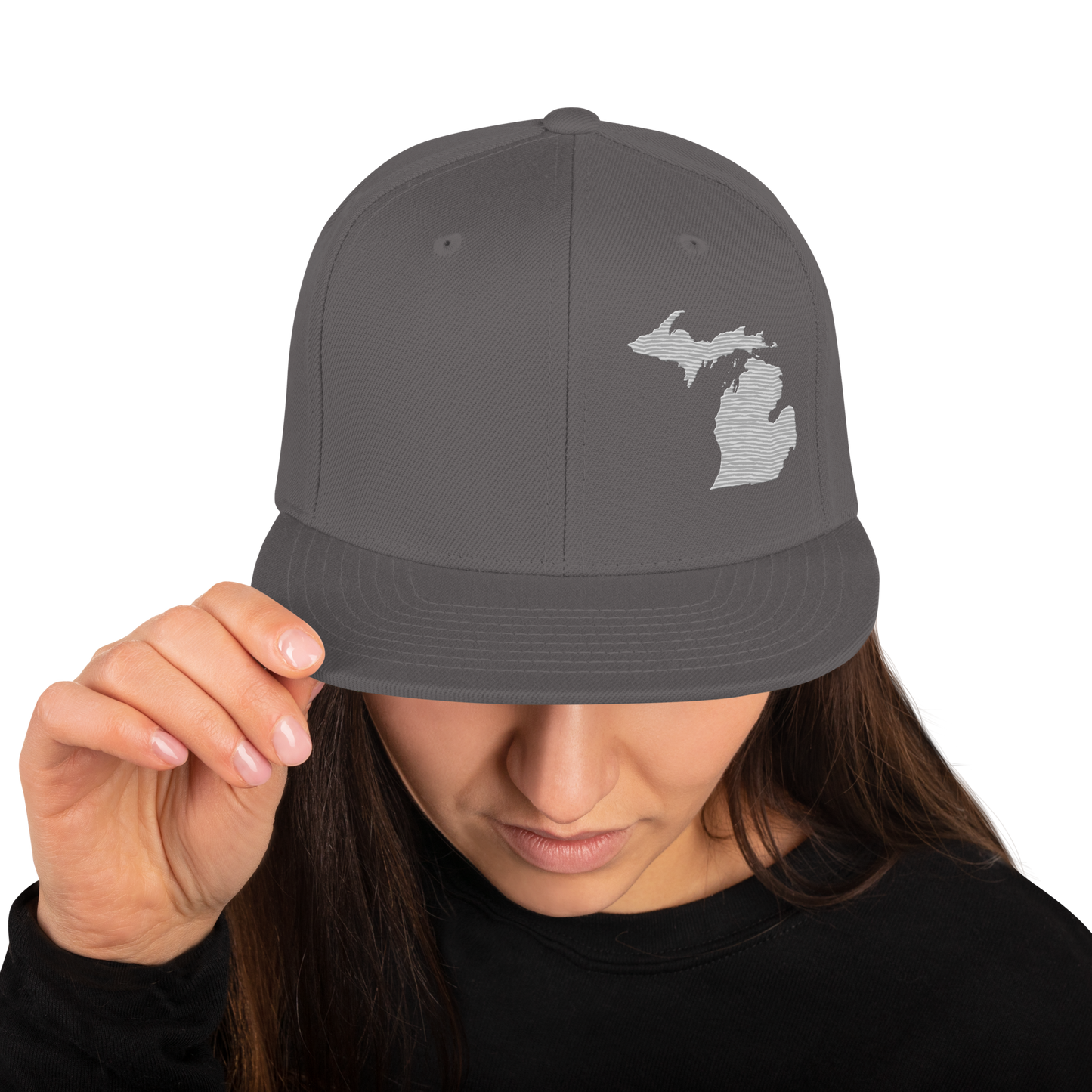 Michigan Vintage Snapback | Platinum Outline