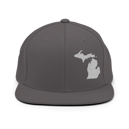 Michigan Vintage Snapback | Platinum Outline