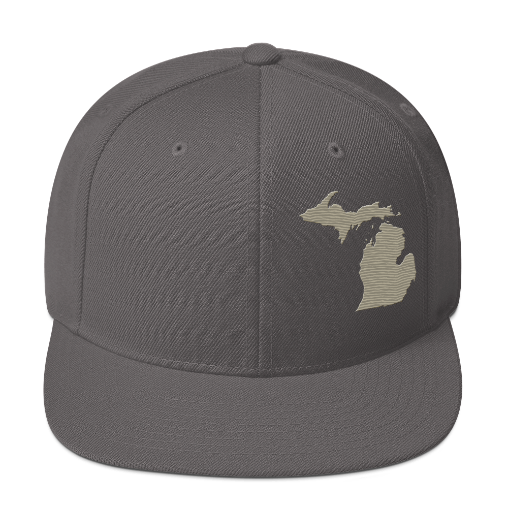 Michigan Vintage Snapback | Petoskey Beige Outline