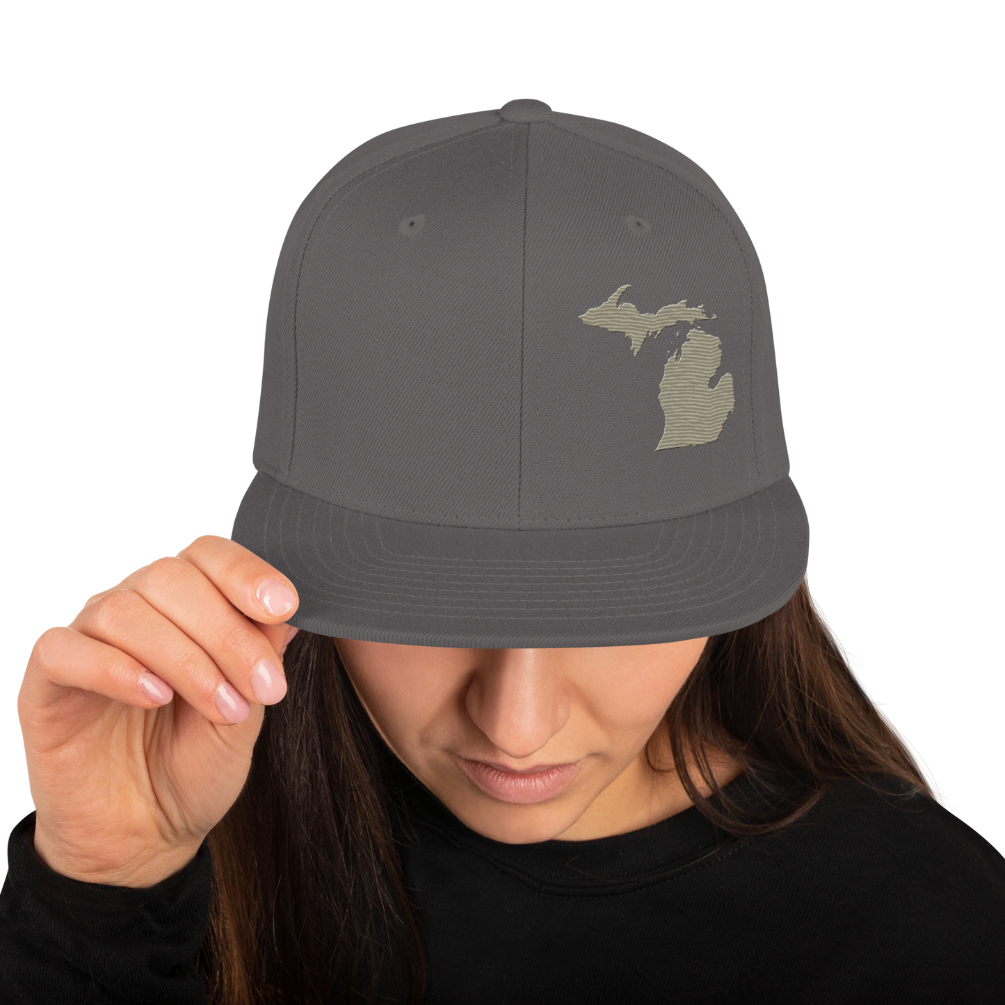 Michigan Vintage Snapback | Petoskey Beige Outline