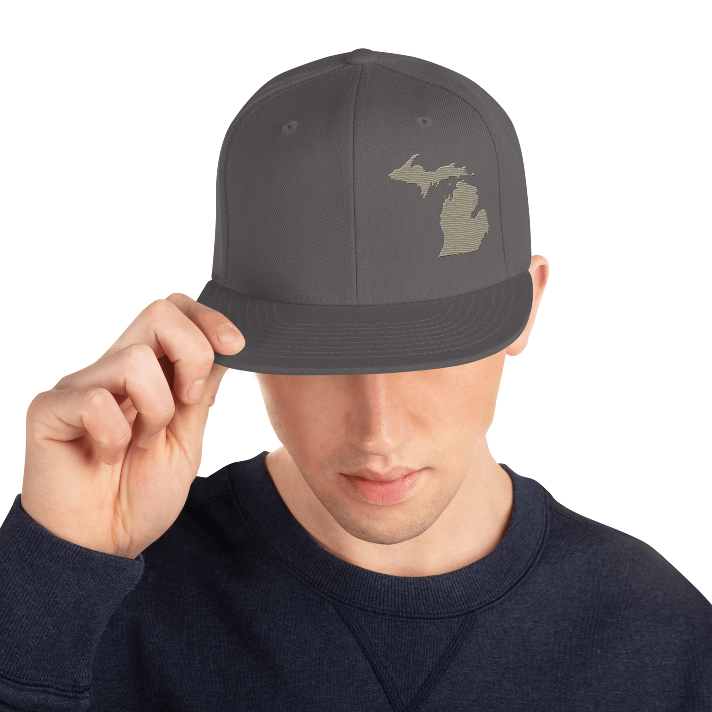 Michigan Vintage Snapback | Petoskey Beige Outline