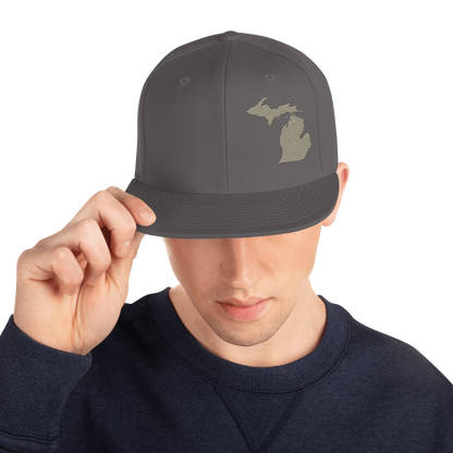 Michigan Vintage Snapback | Petoskey Beige Outline