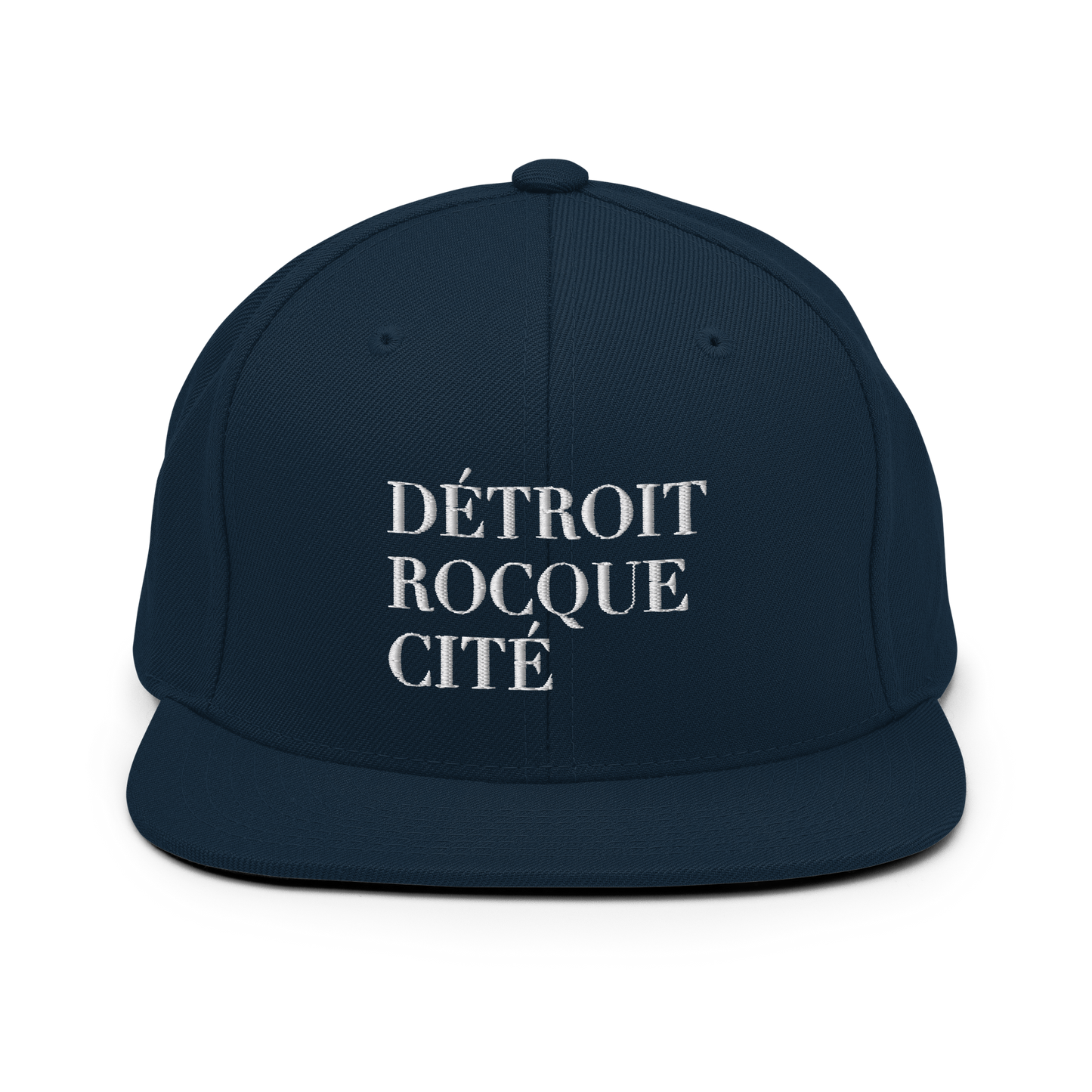 'Détroit Rocque Cité' Vintage Snapback (White Emb.)