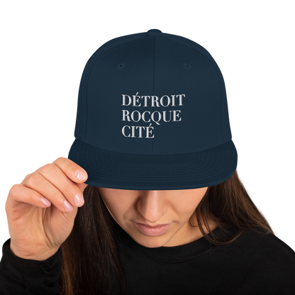 'Détroit Rocque Cité' Vintage Snapback (White Emb.)