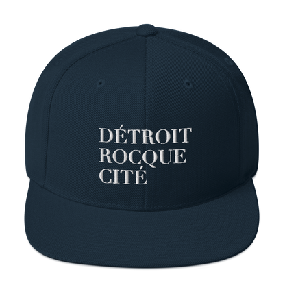 'Détroit Rocque Cité' Vintage Snapback (White Emb.)