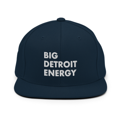 'Big Detroit Energy' Vintage Snapback (White Emb.)