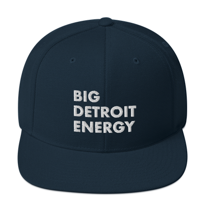 'Big Detroit Energy' Vintage Snapback (White Emb.)