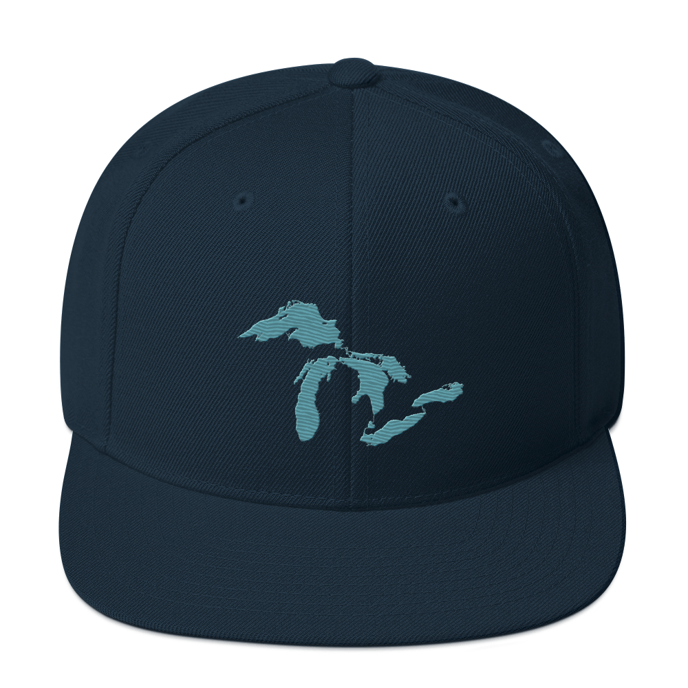 Great Lakes Vintage Snapback (Huron Blue)