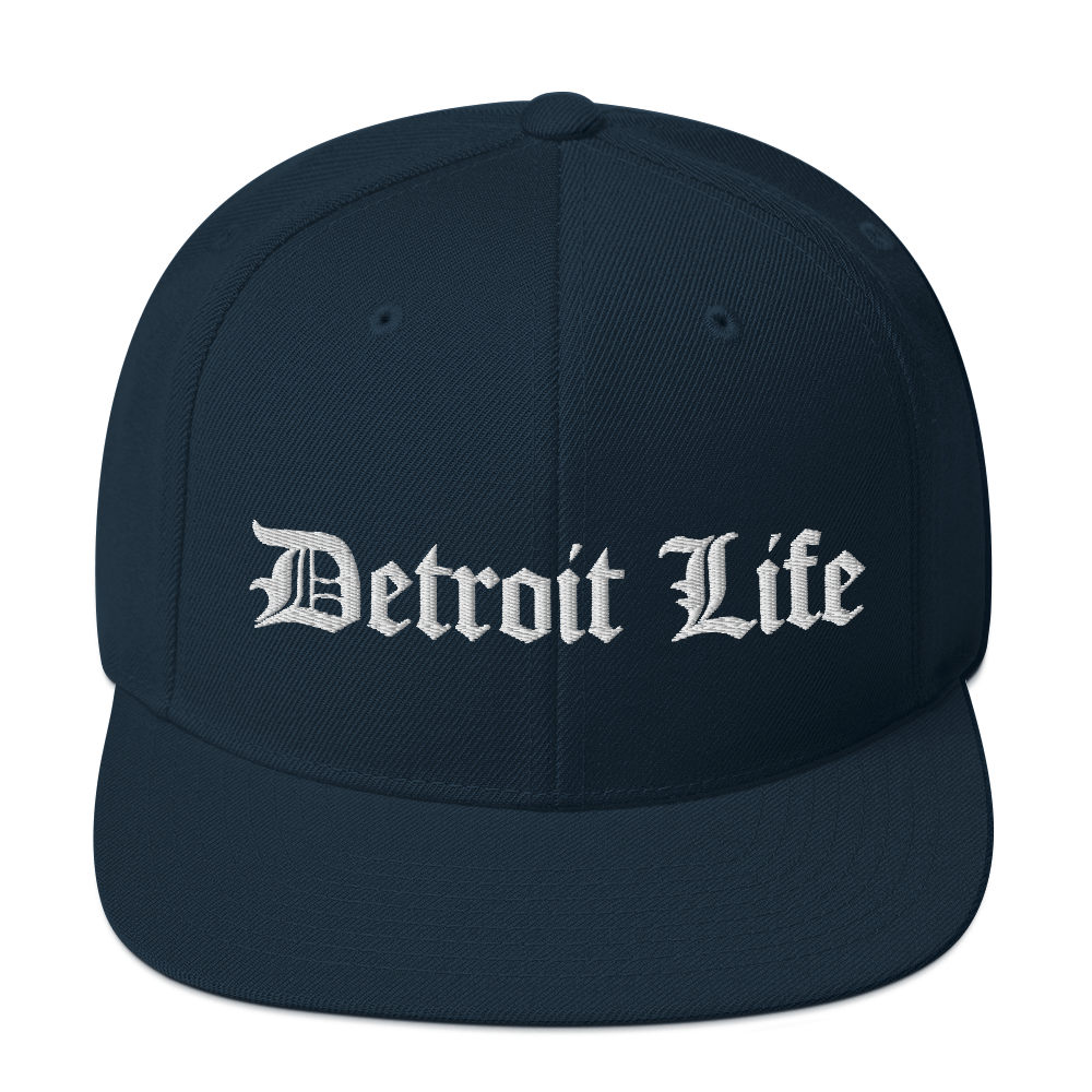 'Detroit Life' Vintage Snapback (Horizontal) | 6-Panel