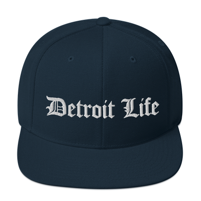 'Detroit Life' Vintage Snapback (Horizontal) | 6-Panel