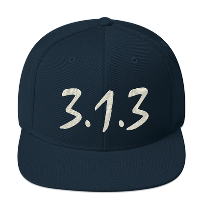 Detroit '313 Vintage Snapback (Ivory Compton Font)