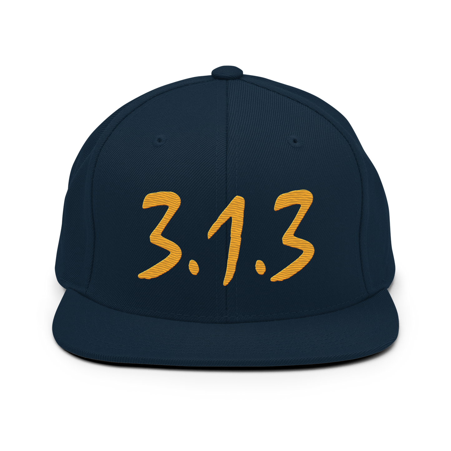 Detroit '313 Vintage Snapback (Gold Compton Font)