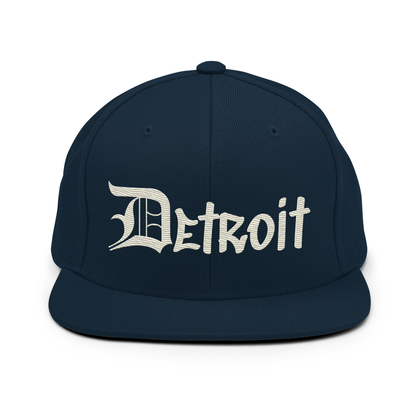 'Detroit' Vintage Snapback (OED Tag Font) | Ivory White