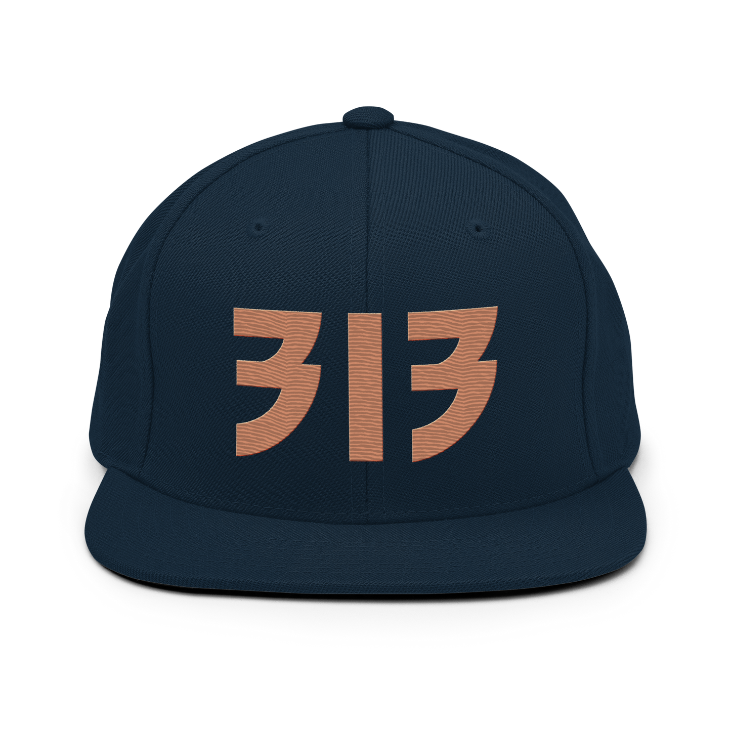 Detroit '313' Vintage Snapback (Glam Rock Font) | Copper