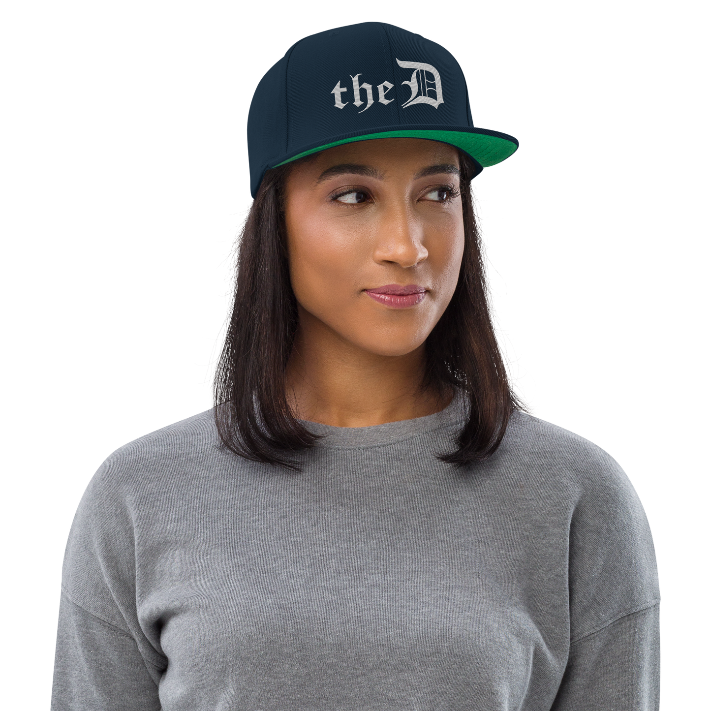 Detroit 'The D' Vintage Snapback | Platinum