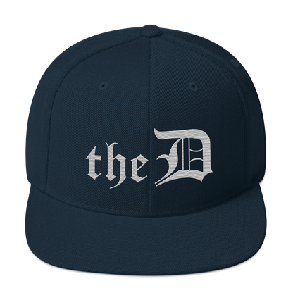 Detroit 'The D' Vintage Snapback | Platinum