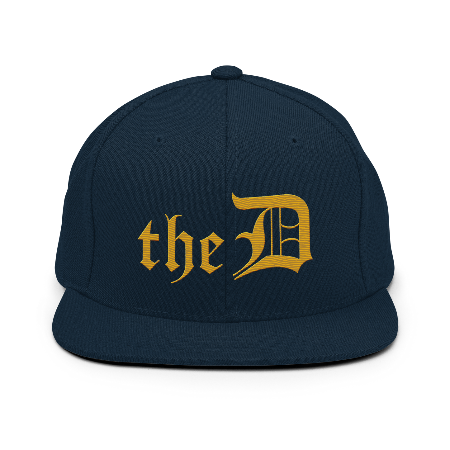 Detroit 'The D' Vintage Snapback | Gold