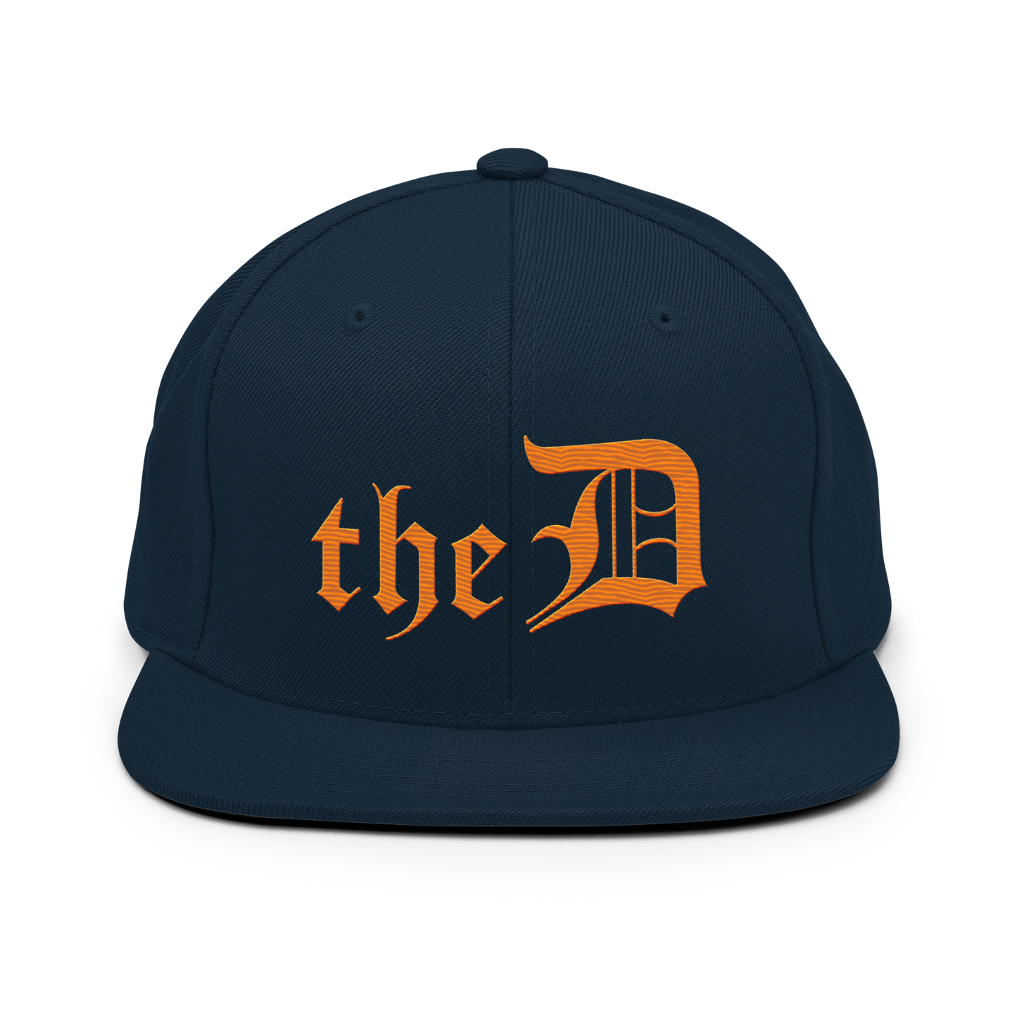 Detroit 'The D' Vintage Snapback | Orange