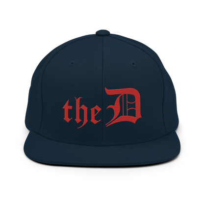 Detroit 'The D' Vintage Snapback | Aliform Red