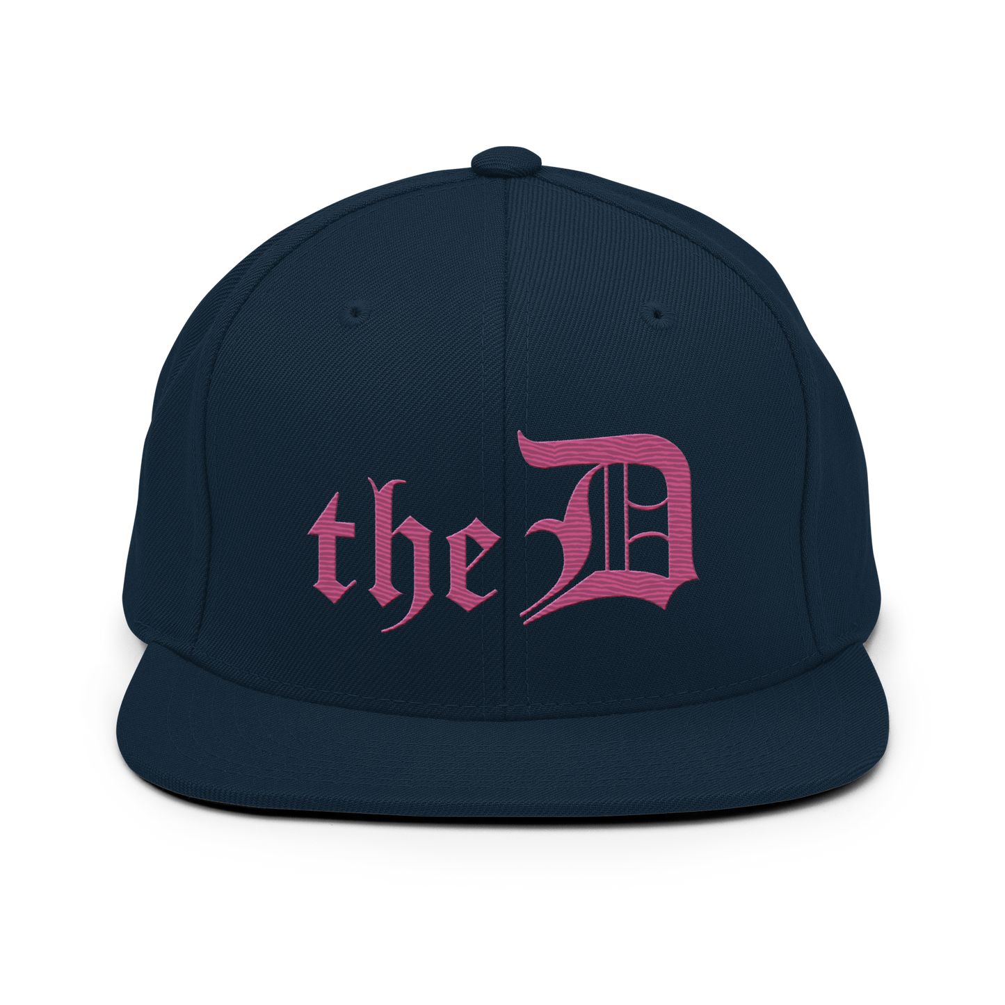 Detroit 'The D' Vintage Snapback | Apple Blossom Pink