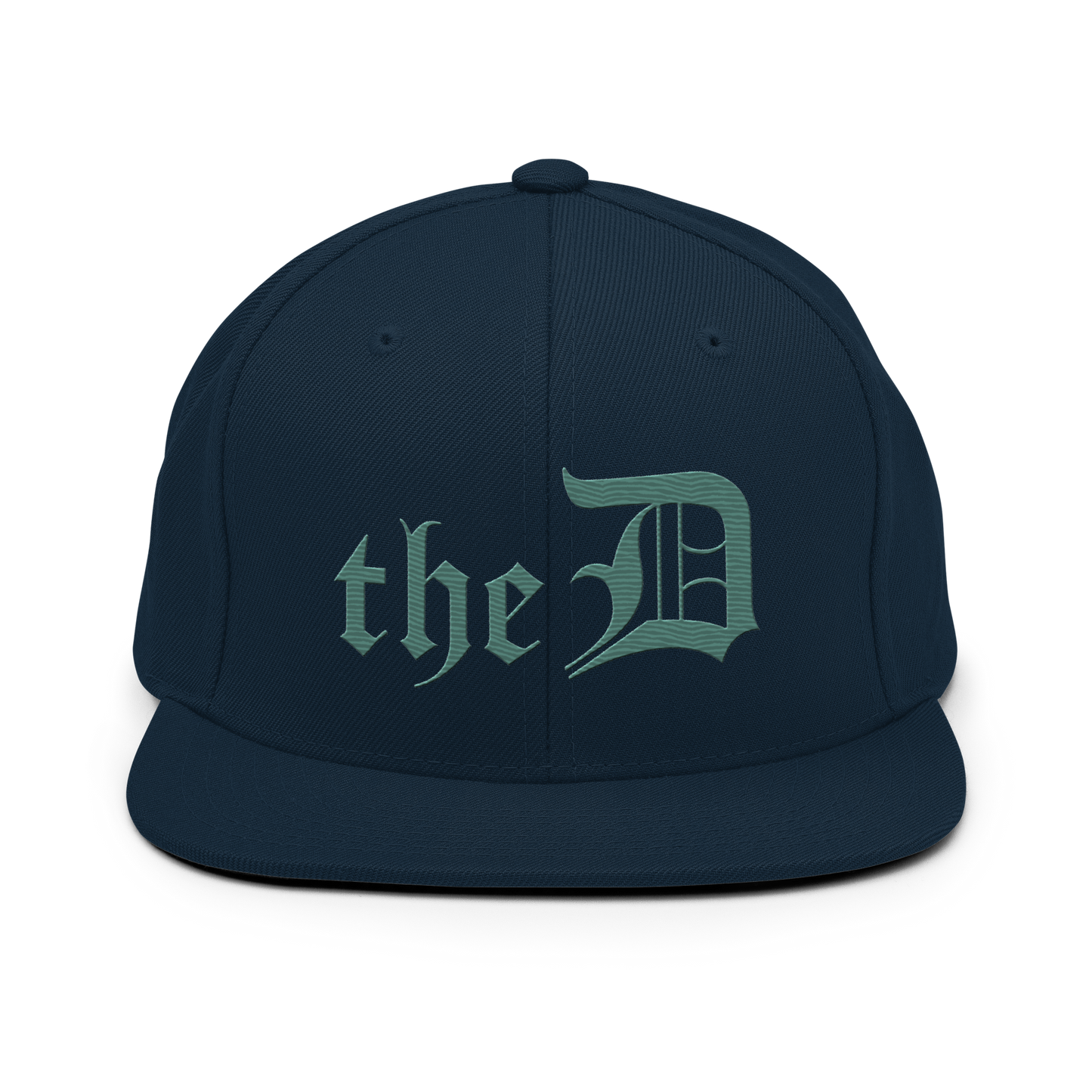 Detroit 'The D' Vintage Snapback | Copper Green