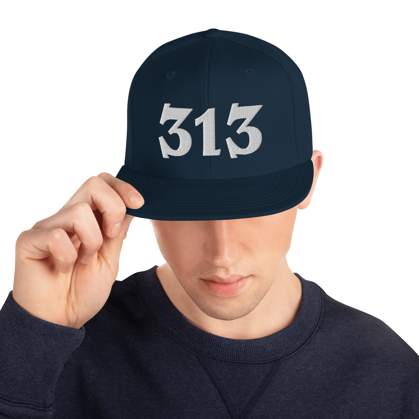 Detroit '313' Vintage Snapback (Angry Font)