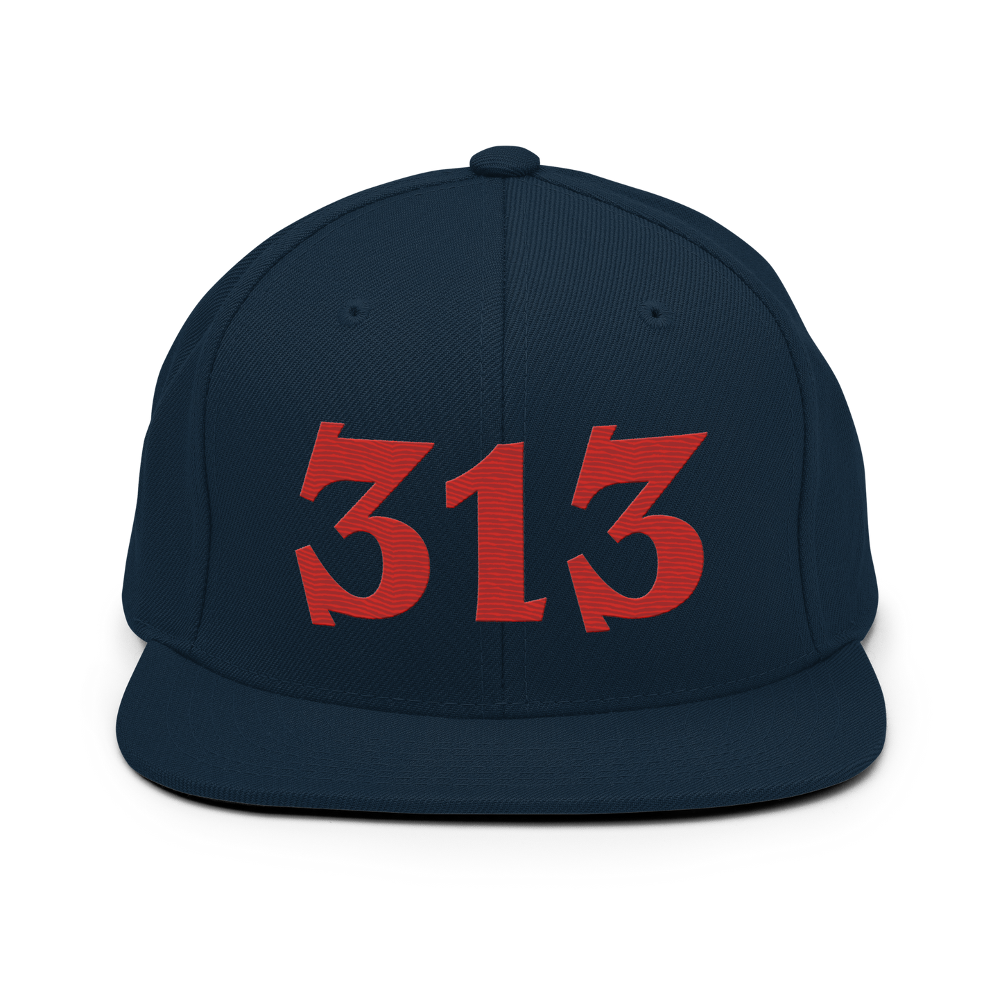 Detroit '313' Vintage Snapback (Angry Font) | Aliform Red