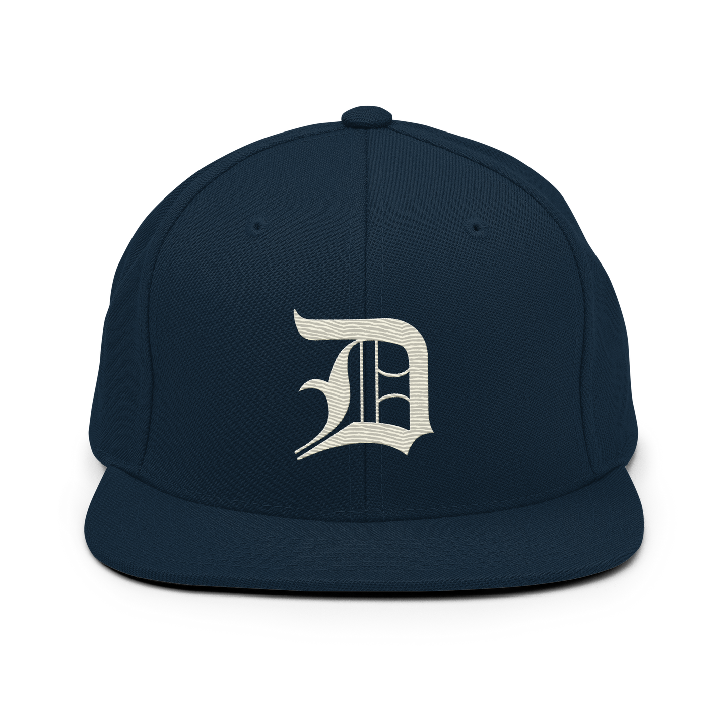 Detroit 'Old English D' Vintage Snapback (Ivory White)