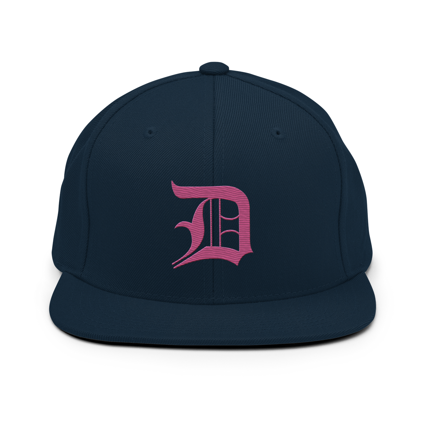 Detroit 'Old English D' Vintage Snapback (Apple Blossom Pink)