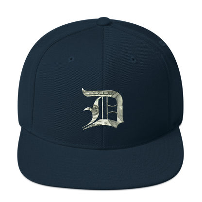 Detroit 'Old English D' Vintage Snapback (Benjamins Edition)